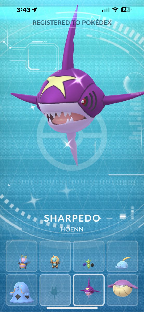 ✨ First Raid Luck! ✨
Used my free remote raid pass from breakthrough rewards and hopped into my very first (and only) Sharpedo raid… and boom 💥 — Shiny Sharpedo shows up! 🦈💜
Thanks again <a href="/Jbrads829/">Jason</a>!!

#PokemonGO #ShinyPokemon #shinysharpeodo