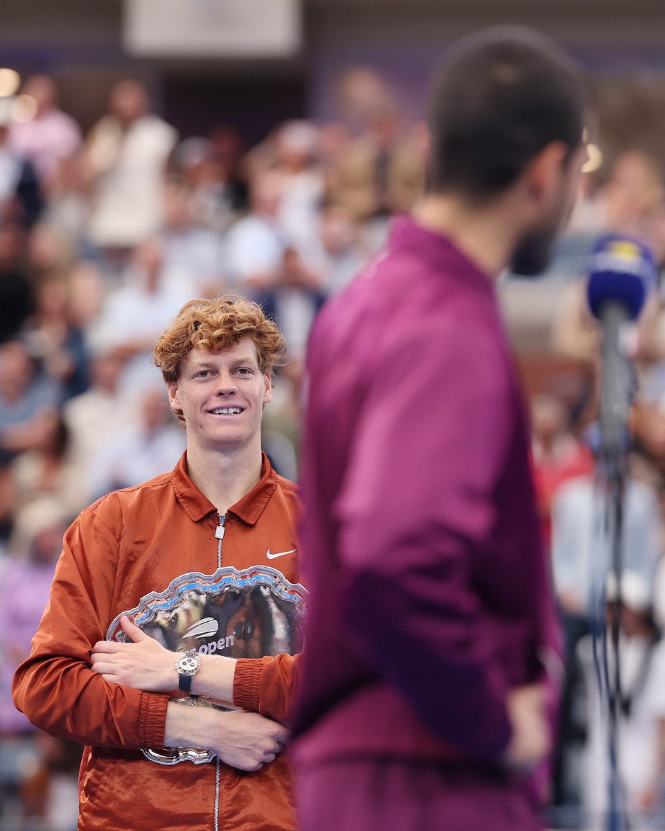 Jannik Sinner, losing with a smile. 

You gotta love this guy. 🥹