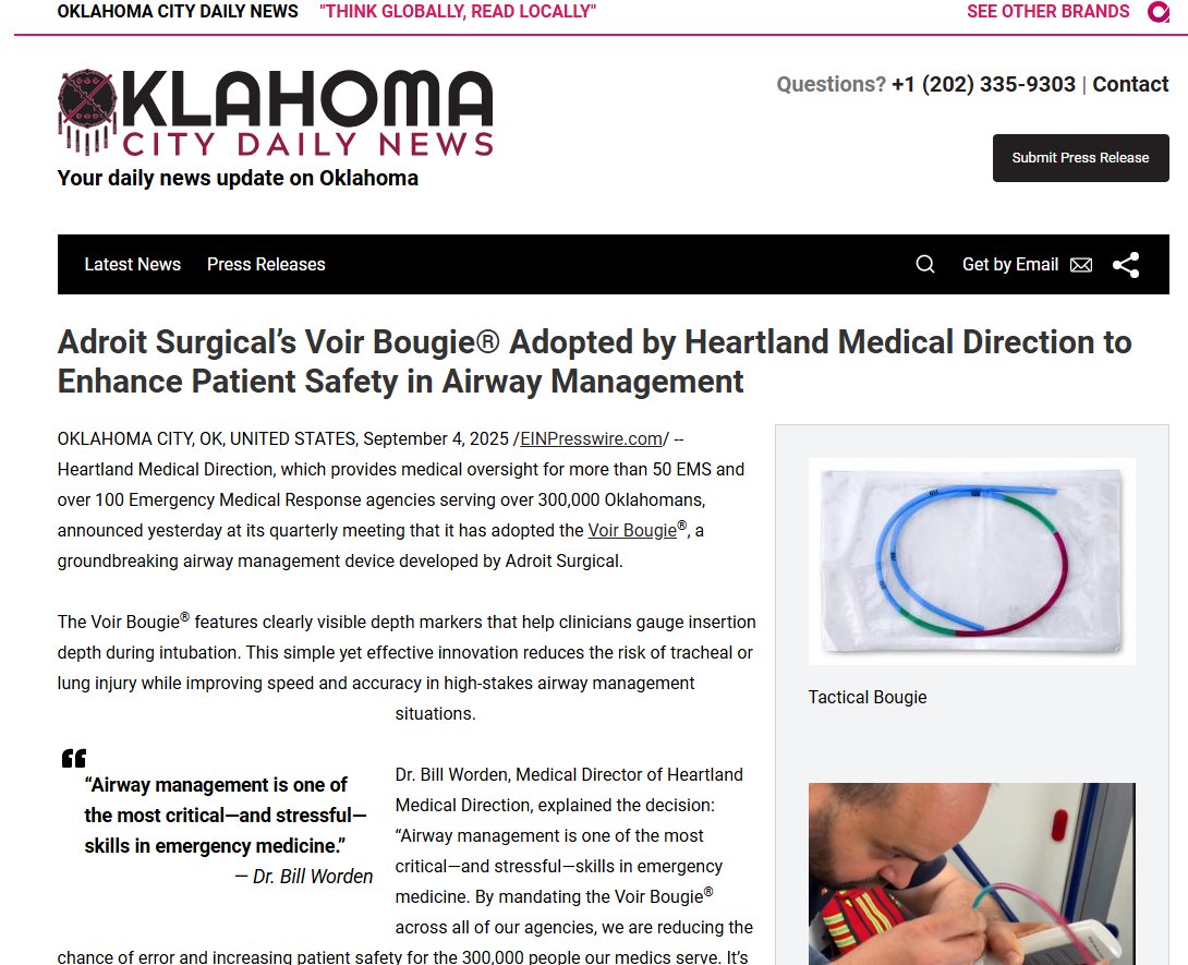 oklahomacitydailynews.com/article/846127…

#PatientSafety #ems #paramedic #intubation