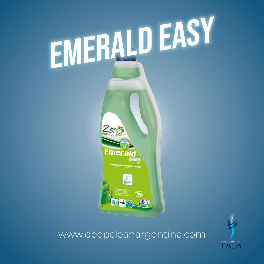 DcaArgentina's tweet image. 🌱Producto destacado de la semana: EMERALD EASY (Sutter)
Un detergente desengrasante natural superconcentrado.
📲 Pedilo hoy en Deep Clean Argentina y descubrí cómo limpiar mejor con menos.
#EmeraldEasy #Sutter #LimpiezaEcológica #ProductosDeLimpieza #DeepCleanArgentina
