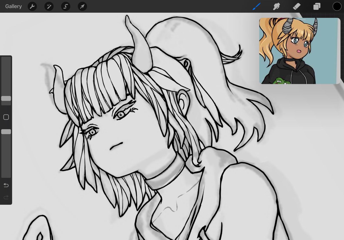 jamesmakan's tweet image. Discovering how the hair lines decide to flow is prob one of my fav parts of drawing like this 💇🏽‍♀️