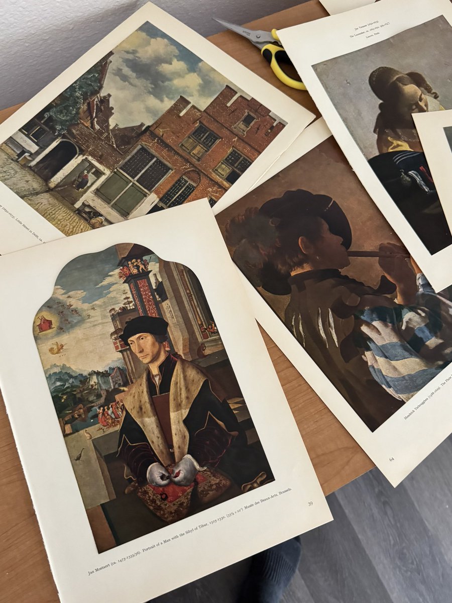 Buying 3 dollar thrift store books to cut out pages to use as posters is low key awesome