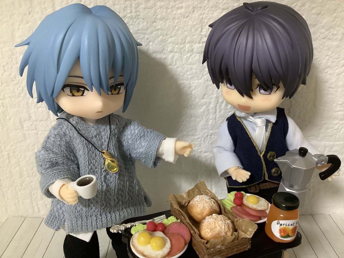 ネロと朝ごはん🍽️