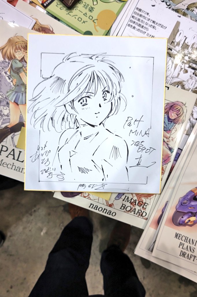 昨日はコミティアに来ていただきました皆様ありがとう御座います、新刊は完売。既刊を含め105冊、買っていただきました!ありがとう御座います、色紙3枚、今回からは原稿原画も買っていただきました、次回は23日の美パラになります 