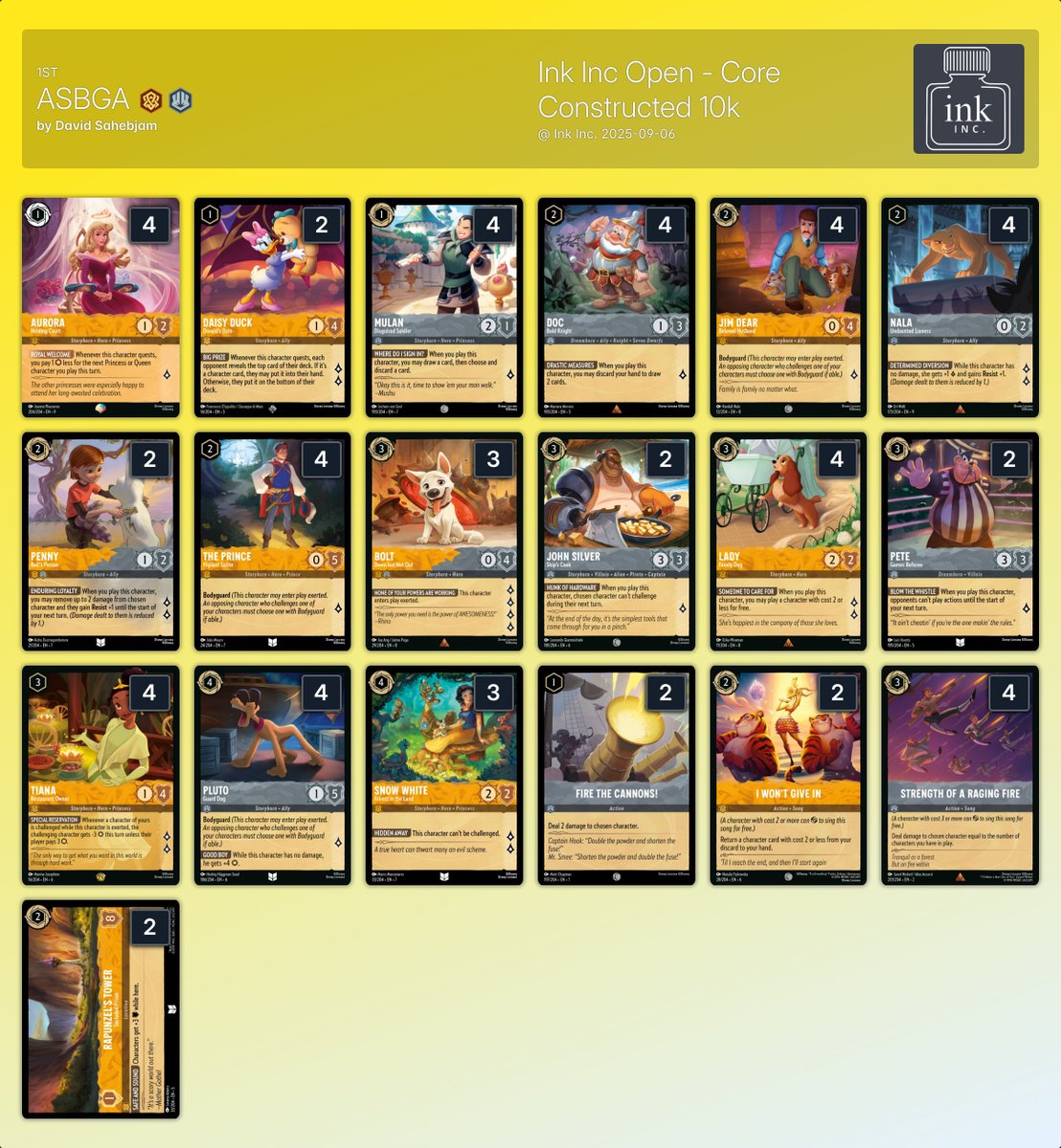 inkDecks: Lorcana Decks tweet media