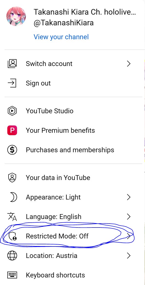 Apparently a new YT feature hides most of my vods and upcoming streams from you. 
Please check if u have the restriction turned on just in case..! If you click on your icon, u can get here!
こちらをオフにしないと、多くのコンテンツ現れないみたいので確認してね!