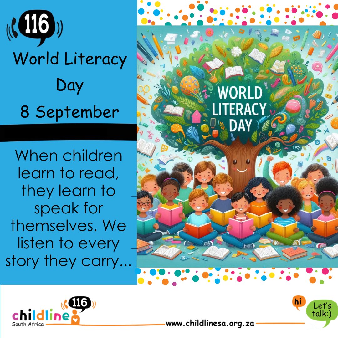 This #WorldLiteracyDay, we remember that every child deserves the power of words — to read, to write, to dream. Literacy is not a luxury, it’s a right!

Call us 24X7 on 116 (We are free from all networks) OR chat to us on our website, Monday-Friday, 11am-1pm &amp; 2-6pm