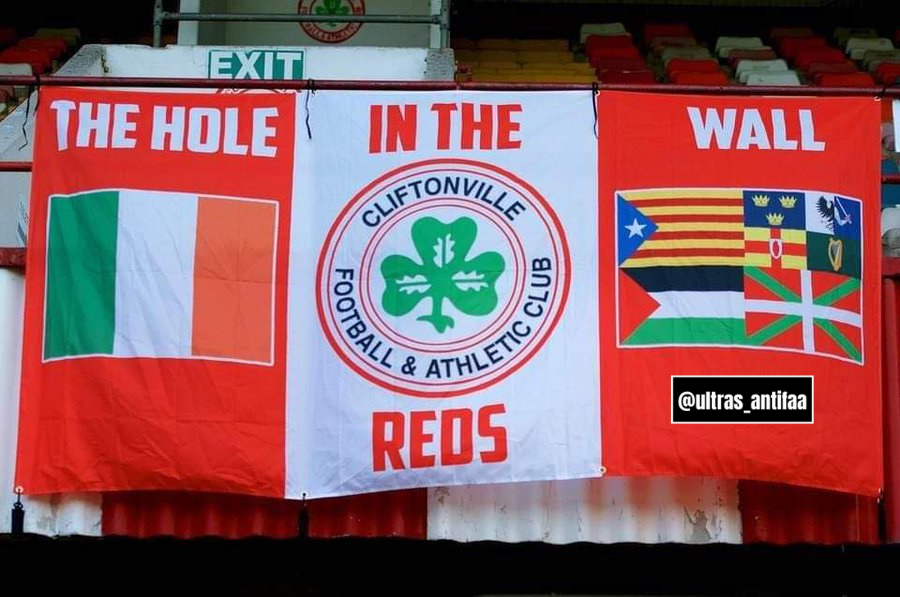 ultras_antifaa's tweet photo. 🇮🇪 Cliftonville FC is one of the football clubs in Ireland whose supporters are anti-fascist and anti-zionist. https://t.co/CCFBoZ4OPD