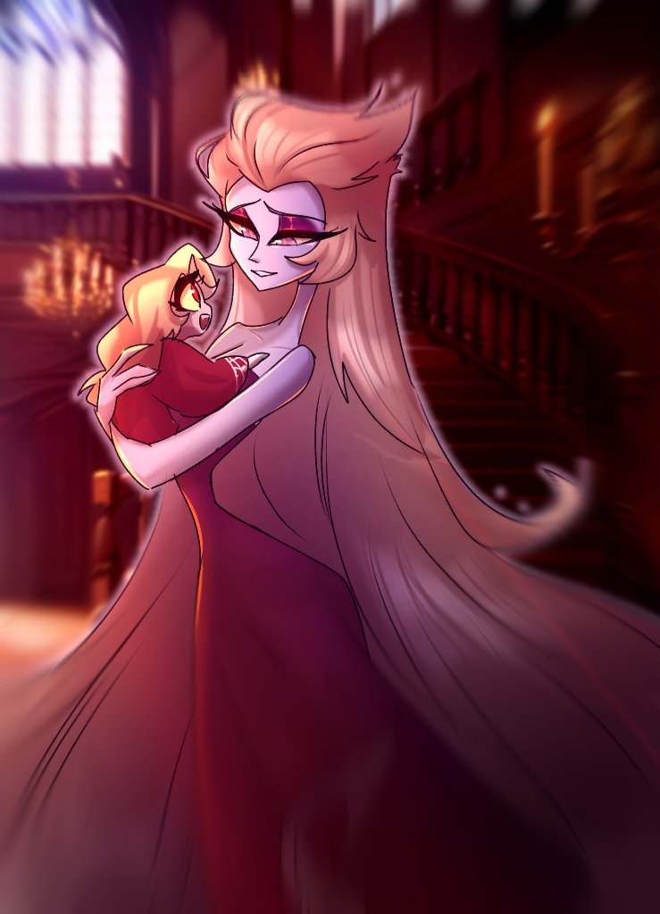 Grazy_Night's tweet photo. #LilithMorningstar #CharlieMorningstar #HazbinHotelFanart https://t.co/I2ONeHuGWa