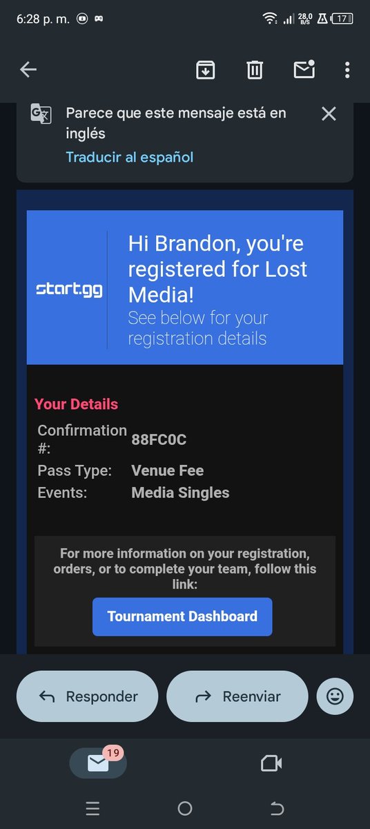 Inscrito en lo que será el Primer torneo que iré de esta nueva Season el Lost Media, en el cual haré lo mejor posible y así presenciare el PR de Cagua:).

Los veo allá chat