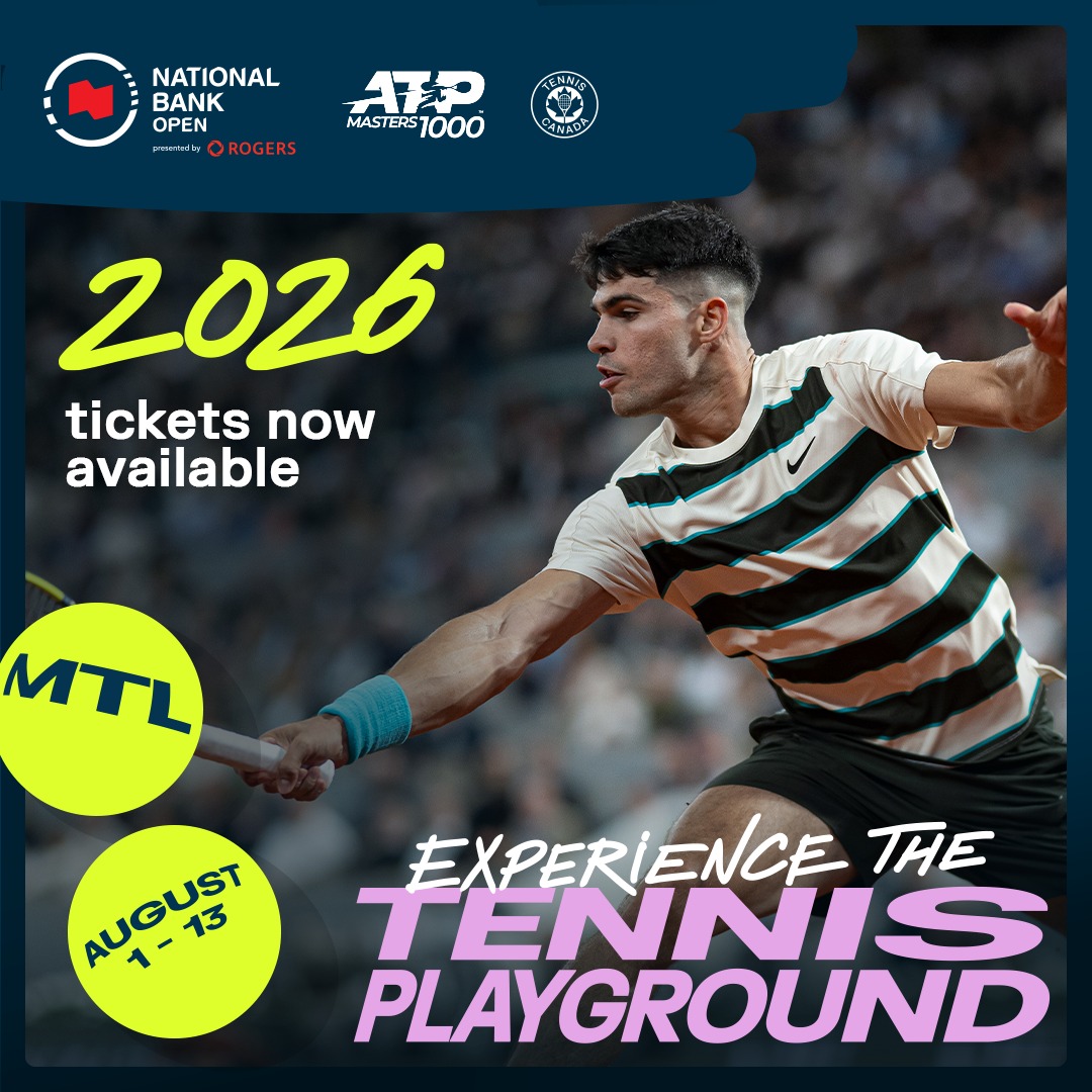 Carlos Alcaraz is your 2025 US Open Champion 🏆

Don’t miss your chance to see the six-time Grand Slam champ live in Montréal at the 2026 National Bank Open!

TICKETS 🎟 👉 bit.ly/3JPpHDa