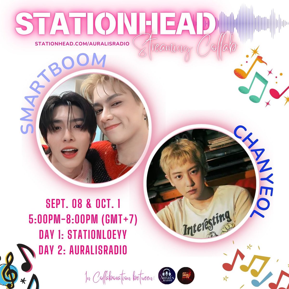 Auralis Radio (@auralisradio) on Twitter photo 🎧 STREAM COLLAB ALERT!🚨
Auralis, join our 2-day streaming collab with <a href="/PCYUNIONPH/">PCY UNION PH</a> on <a href="/STATIONHEAD/">STATIONHEAD</a>!
🗓️Sept. 8
🕓5PM-8PM (GMT+7)
📻stationhead.com/stationloeyy
🗓️Oct. 1
🕓5PM-8PM (GMT+7)
📻stationhead.com/auralisradio
#สมาร์ทบูม #SmartBoom #Auralis
#สมาร์ทบูม #찬열 #EXO #엑소 🎧 STREAM COLLAB ALERT!🚨
Auralis, join our 2-day streaming collab with <a href="/PCYUNIONPH/">PCY UNION PH</a> on <a href="/STATIONHEAD/">STATIONHEAD</a>!
🗓️Sept. 8
🕓5PM-8PM (GMT+7)
📻stationhead.com/stationloeyy
🗓️Oct. 1
🕓5PM-8PM (GMT+7)
📻stationhead.com/auralisradio
#สมาร์ทบูม #SmartBoom #Auralis
#สมาร์ทบูม #찬열 #EXO #엑소