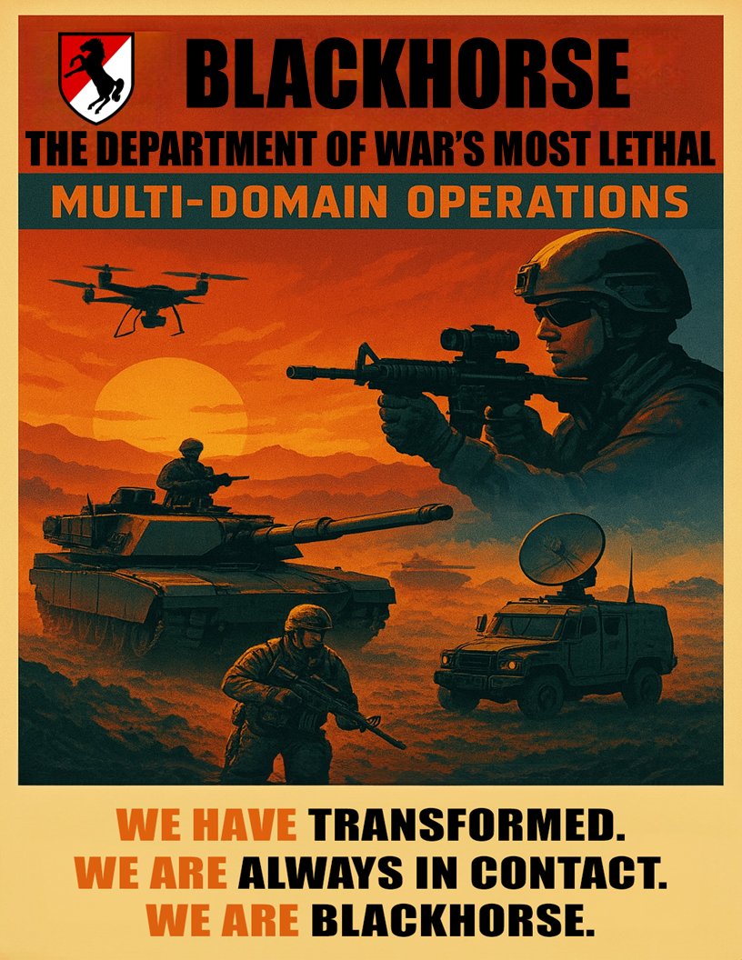 11th Armored Cavalry Regiment (@11armoredcavreg) on Twitter photo Adapt. Advance. Dominate.
#11ACR #ALLONS #BLACKHORSE #TheFinestInTheLand
<a href="/Ironhorse11ACR/">1st SQDN 11 ACR</a> <a href="/211ACR1/">Eaglehorse Squadron, 11th ACR</a> <a href="/RSS11thACR/">Regimental Support Squadron, 11th ACR</a> <a href="/NTC_UPDATE/">Fort Irwin NTC</a> Adapt. Advance. Dominate.
#11ACR #ALLONS #BLACKHORSE #TheFinestInTheLand
<a href="/Ironhorse11ACR/">1st SQDN 11 ACR</a> <a href="/211ACR1/">Eaglehorse Squadron, 11th ACR</a> <a href="/RSS11thACR/">Regimental Support Squadron, 11th ACR</a> <a href="/NTC_UPDATE/">Fort Irwin NTC</a>