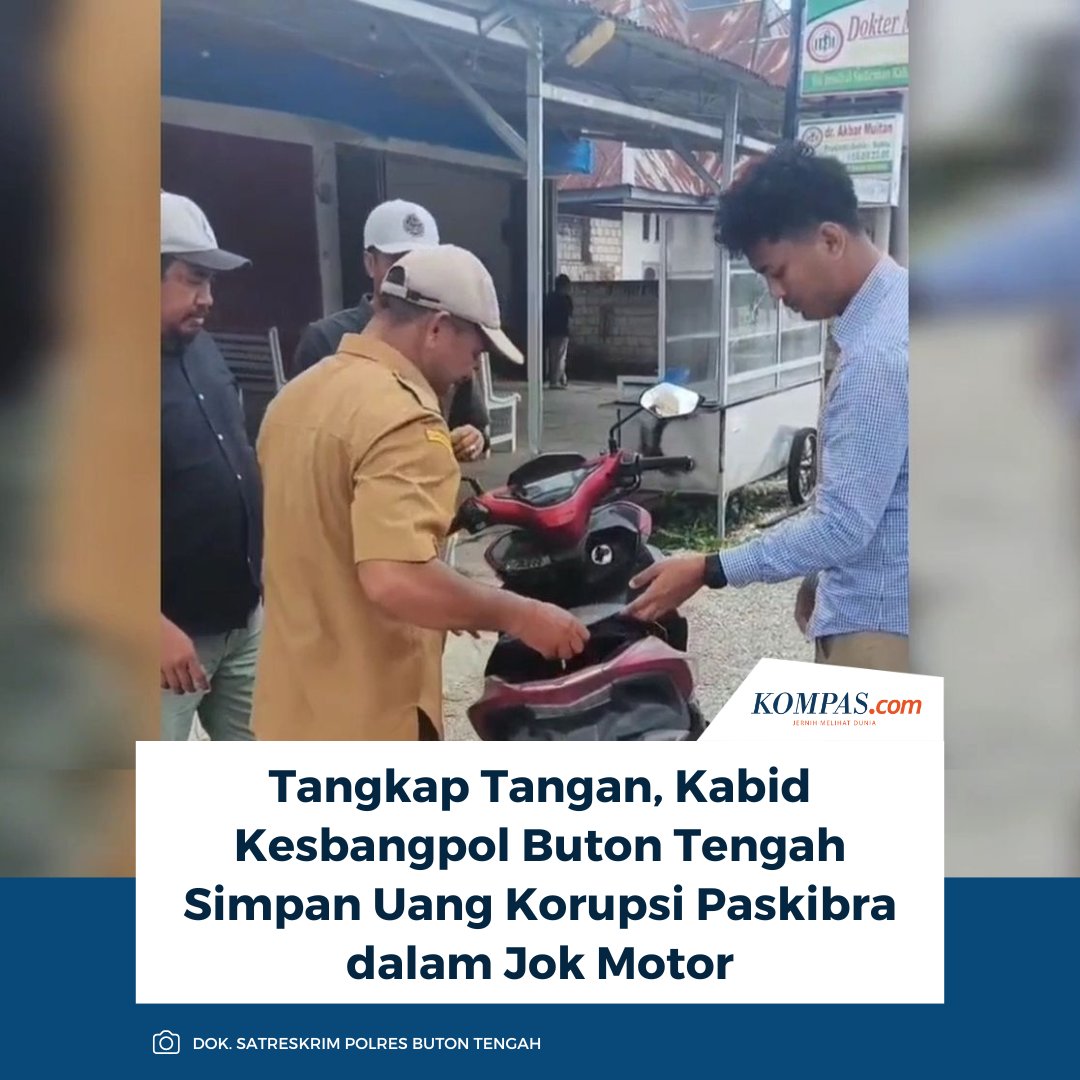 kompascom's tweet image. Seorang ASN di Kabupaten Buton Tengah, Sulawesi Tenggara, kedapatan mengambil uang fee sebesar Rp 59 juta dari anggaran kegiatan Paskibra 2025. 

Baca di sini: regional.kompas.com/read/2025/09/0…

/ #Korupsi #ASN