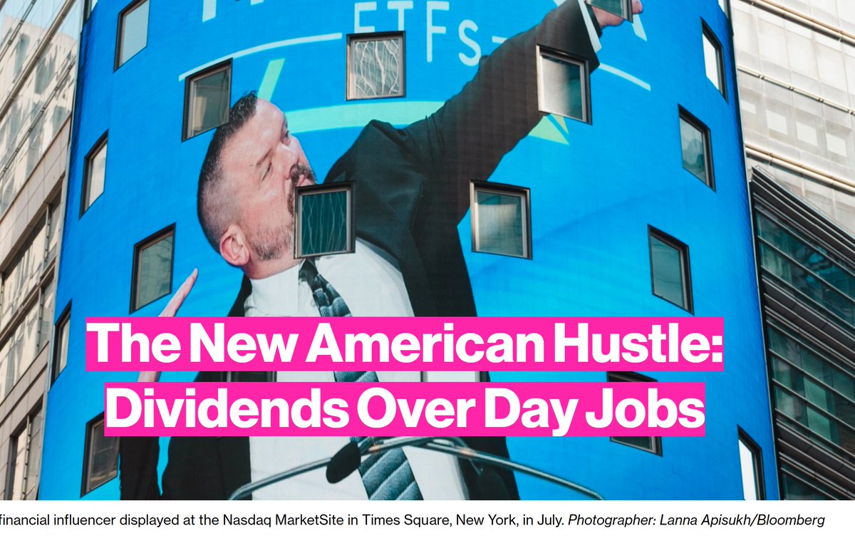 Getting requests to comment on a <a href="/business/">Bloomberg</a> article abt young investors in uber-high-income products to finance their Millennial &amp; Gen Z not-work-too-hard lifestyles. The title says it all: The New American Hustle: Dividends oved Day Jobs
My response at: 
open.substack.com/pub/danielxper…?