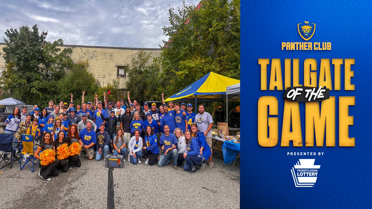 🤩 Congrats to the Victory Lights Tailgate in Green 23 for being the 𝐏𝐚𝐧𝐭𝐡𝐞𝐫 𝐂𝐥𝐮𝐛 𝐓𝐚𝐢𝐥𝐠𝐚𝐭𝐞 𝐨𝐟 𝐭𝐡𝐞 𝐆𝐚𝐦𝐞 on Saturday!

We’re already dreaming about being back at Acrisure on Sept. 27... Drop your submission ▶️ pittsburghpanthers.com/pctailgate

#H2P