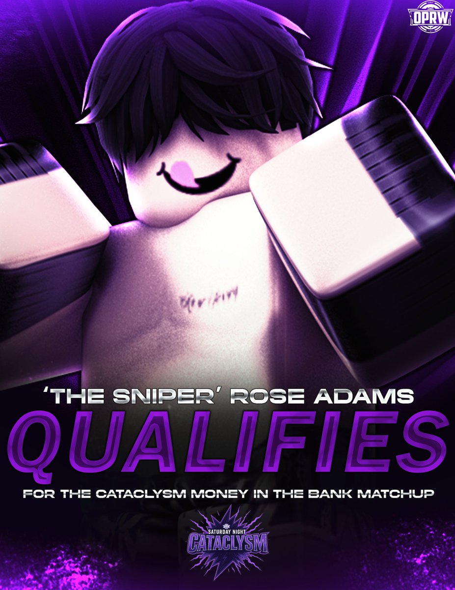 OPRW_ROBLOX's tweet image. QUALIFIED! 🚨

Saturday on CATACLYSM, the first two qualifying matchups for the CATACLYSM Money in the BANK matchup kicked off &amp;amp; the first 2 entrants are IN! 🤯

Saturday we saw @rosegold_AP &amp;amp; #MDF BOTH successfully win their matchups to punch their ticket to #OPRWRTTC!

With…