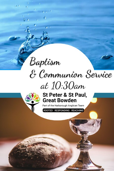 Join us this Sunday 21st September at 10:30am for our all aged Baptism and Communion service
#greatbowden #Harborough #church #baptism #CommunionService <a href="/HilsCorcoran/">Hils Corcoran</a> <a href="/AllHarborough/">AllThingsHarborough</a> <a href="/harblibdems/">harblibdems</a> <a href="/GtBowdenBells/">Great Bowden Bells</a> <a href="/hfmnews/">HFM News</a> <a href="/WhatsonHFM/">WhatsonHFM</a>