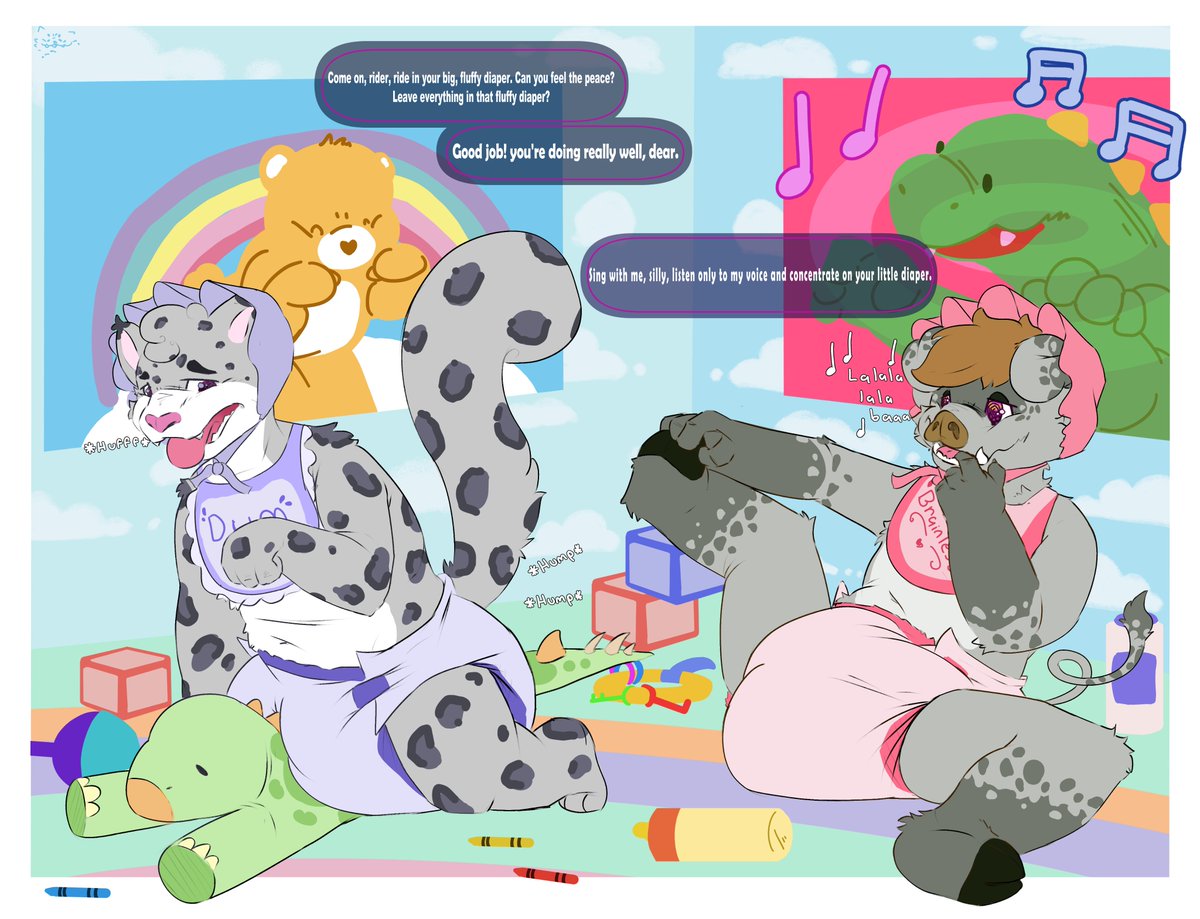 Daycare customers are increasingly satisfied. Once the big babies come in, they leave very silly and babbling the music they were taught 🍼🎵
Would you dare to bring your big babies, or would you come here yourself?
Comm for <a href="/the_oreo_prince/">Oreo</a>