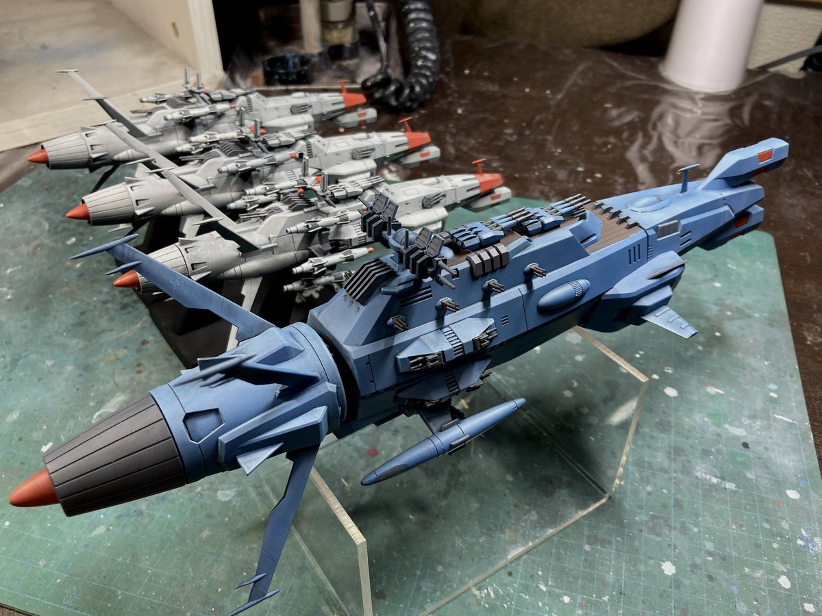 #青で繋がるみんなの輪

無人艦隊出場は「永遠に」で2分、「3199」で3分。もう登場しないのかなー。設定は面白いと思うけど。
#宇宙戦艦ヤマト