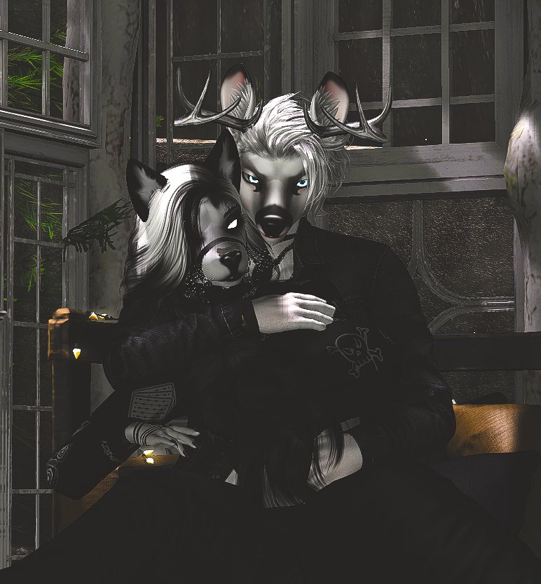 Ninja_N_SL's tweet photo. Love the possessive and judging pose. With @WhiteTalyn https://t.co/ztyTkPig0w