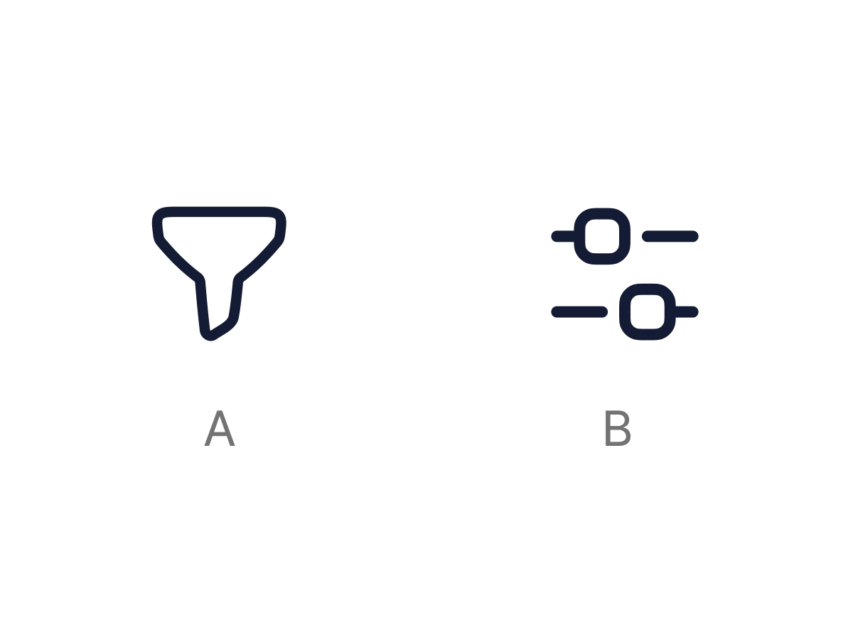 huge_icons's tweet image. Hey everyone 👋
-  
Which icon do you prefer for “filter”?
