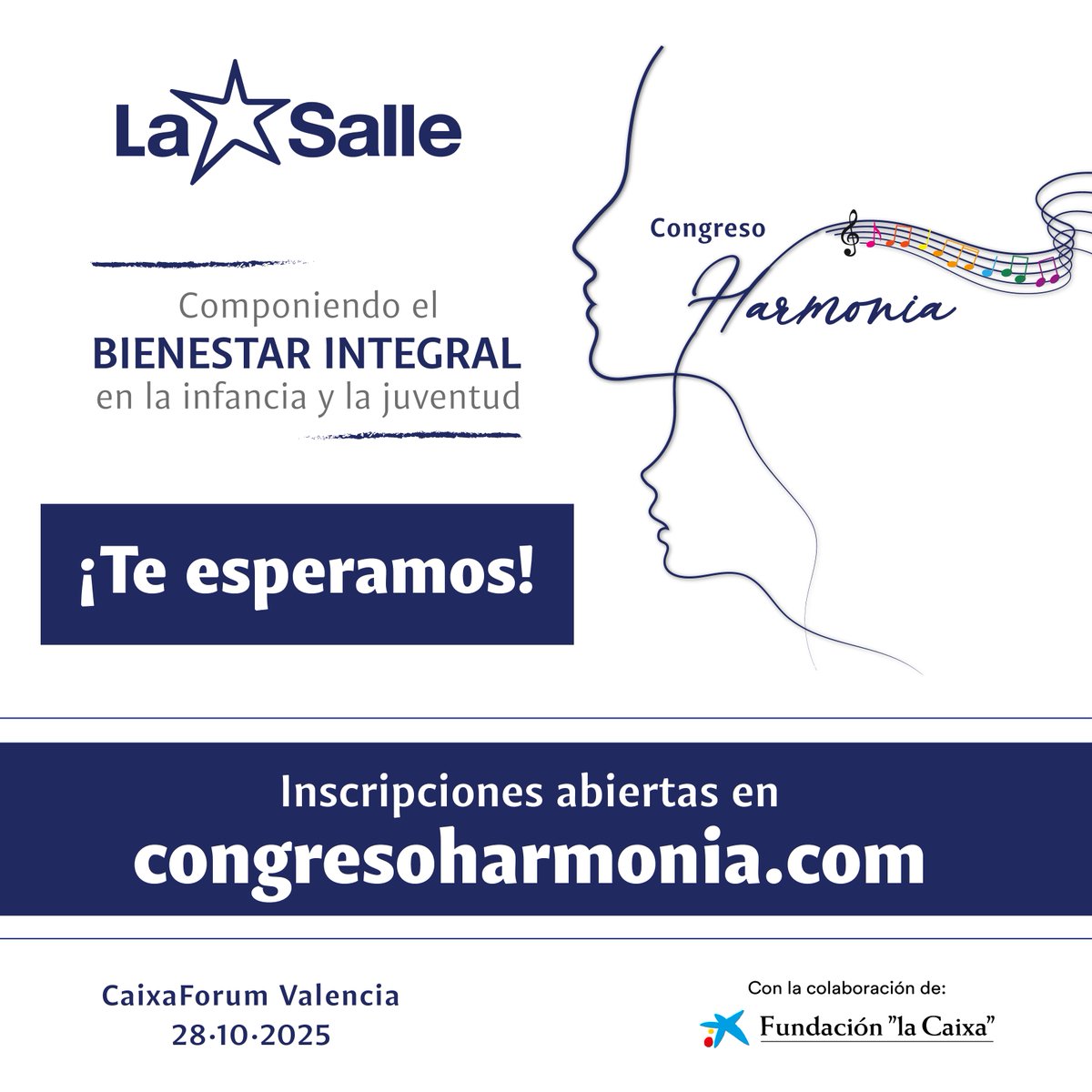 #CongresoHarmoniaLaSalle Porque creemos que es importante sensibilizar socialmente sobre la importancia del cuidado de las personas, en especial niños, niñas, adolescentes y jóvenes, desde distintos enfoques. ¡Te esperamos! Inscripciones abiertas en congresoharmonia.com