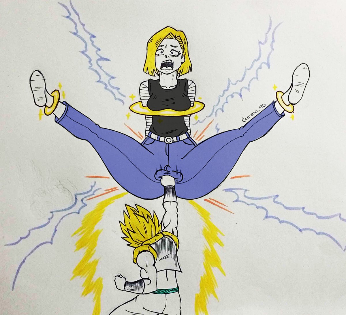 Cerrano_45's tweet photo. Android 18 Training Gotenks

#Futanari #Ballbusting #FutanariBallbusting #DragonBall #DragonBallZ #Android18 #Android_18 https://t.co/2HuJDfsrxg