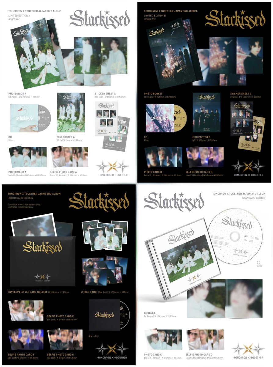 TOMORROW_X_TOGETHER Japan 3rd Album “Starkissed” Set shot has been