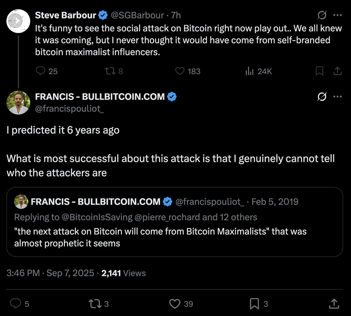 Everyone out here with the 7D chess.

If you're looking for the attackers it's the shipcoiners sponsoring all the conferences, dumping their trash in the chain, and gaslighting everyone that doing anything about it is "censorship" 

It's not the people asking for OP_RETURN to be