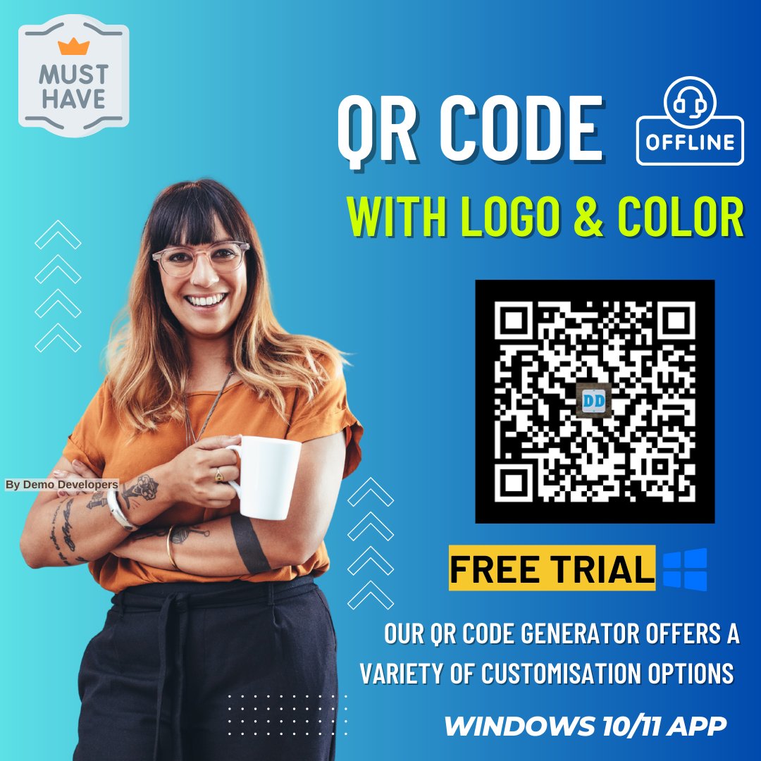 DemoDevelopers's tweet image. Why settle for boring black & white?
🎨 Add color, style & your logo to QR codes.
⚡ Fast. Offline. Private.
Free trial now 👉 apps.microsoft.com/detail/9p1w58w…
#QRCode #QRCodeMaker #CustomQRCode #OfflineApp #MicrosoftStore #FreeTrial #DemoDevelopers