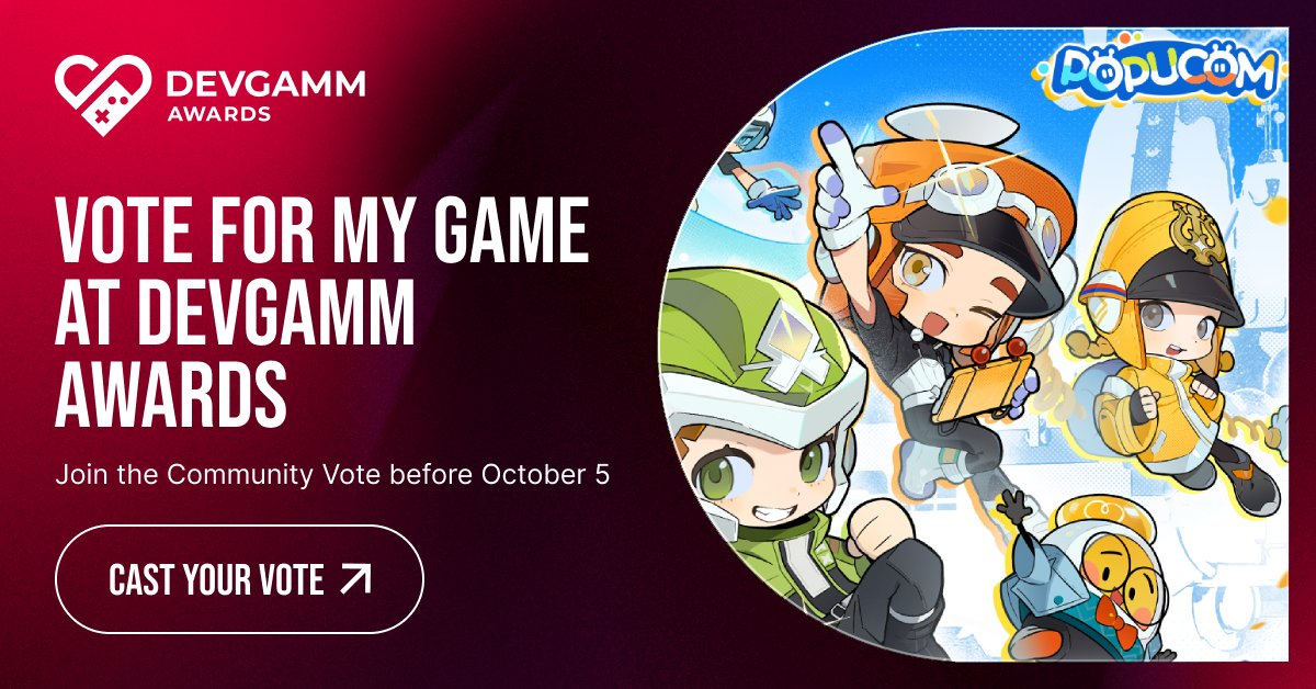 popucom_en's tweet image. It&apos;s been a while Adventurers! 

Yolkie is cheering super hard to help POPUCOM win the @DevGAMM Community Vote Award 2025! 🎮💛

Cast your vote here: devgamm.fillout.com/community-vote…
(One vote per email, before Oct 5!)

#POPUCOM #DevGAMM