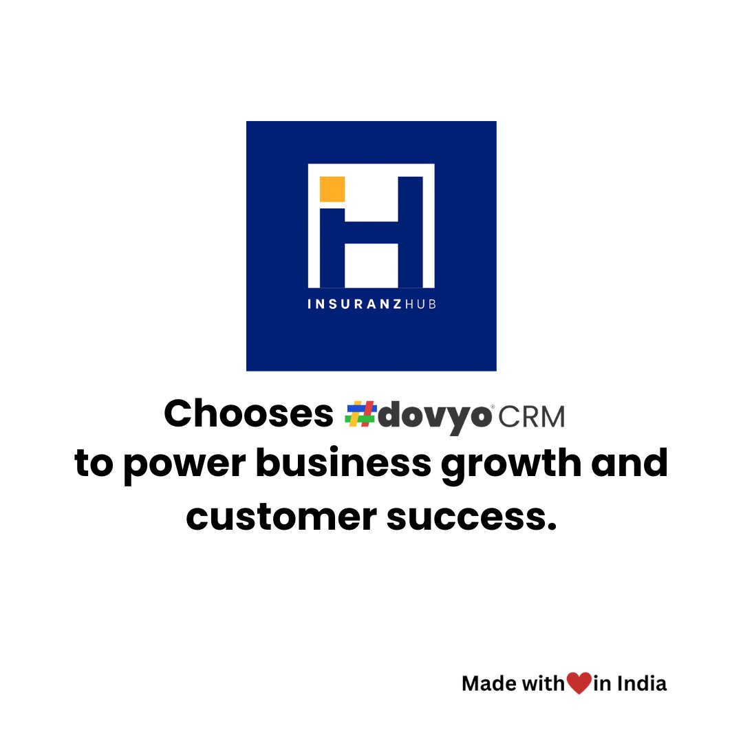 dovyotech's tweet image. INSURANZHUB hands with #dovyo CRM to elevate customer relationship management, streamline operations, and drive business growth #dovyoCRM, #CRMforbusiness #businessgrowth, #successtogether, #CRM. hashdovyo.com