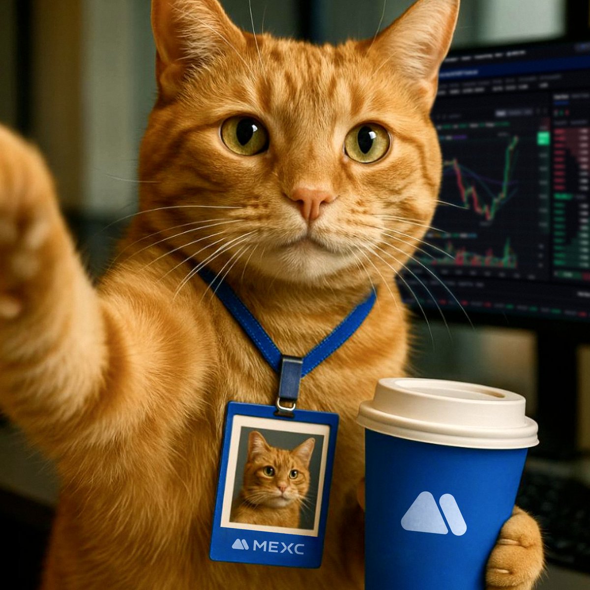 ☕ Just dropping a GM and Happy Monday with coffee in paw!

So ... what crypto we watching this week ya'll?