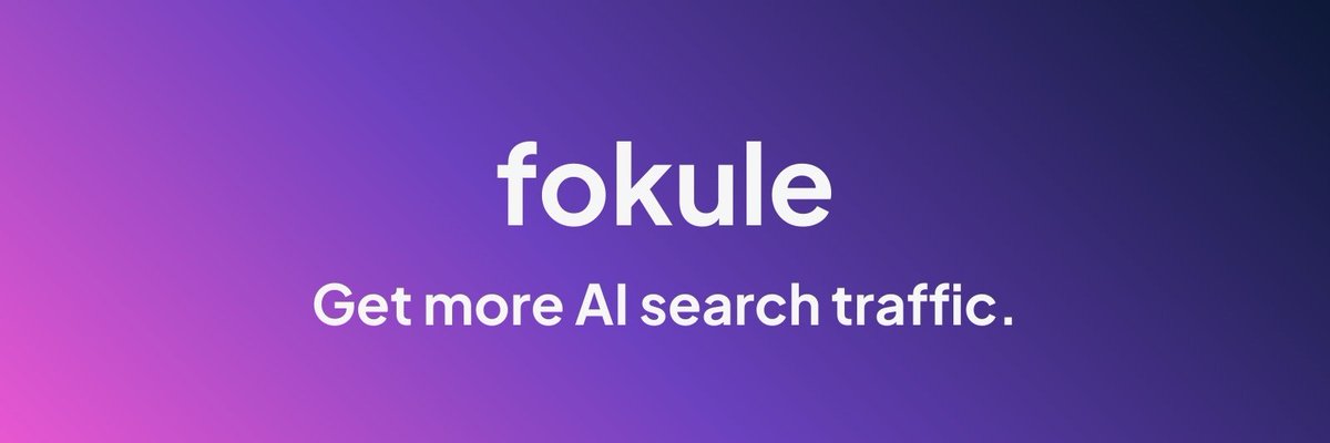 Patrick (@llmvibes) on Twitter photo <a href="/robert_shaw_x/">Robert Shaw 𝕏</a> fokule.com
→ see how you appear on AI search and find ways to improve it
about to drop some new features this week <a href="/robert_shaw_x/">Robert Shaw 𝕏</a> fokule.com
→ see how you appear on AI search and find ways to improve it
about to drop some new features this week