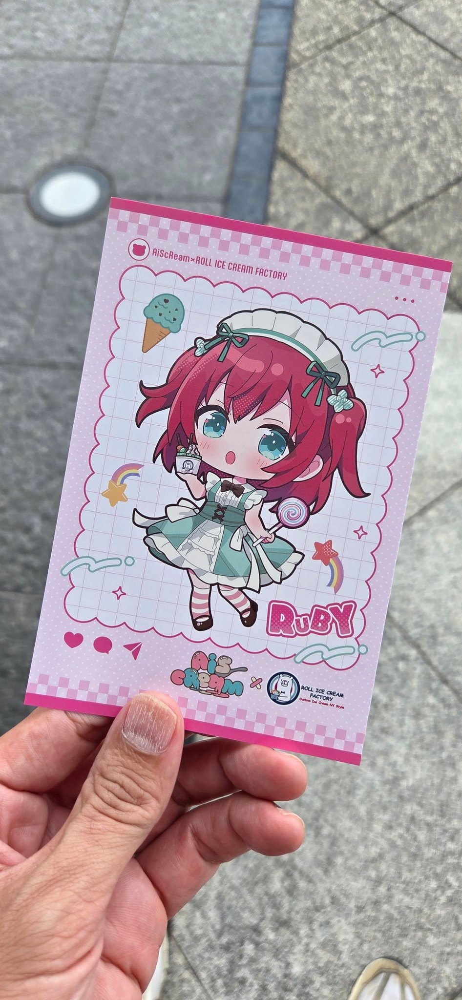 ラブライブ AiScReam ルビィ　歩夢　四季　コースター　ポストカード ラブライブ AiScReam ルビィ歩夢四季コースターポストカード