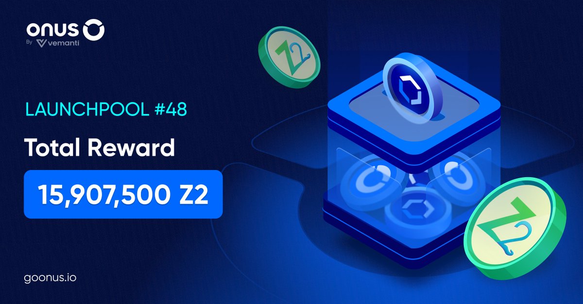 🦊🐰Launchpool #48: Stake $OLP - Earn Up To 15,907,500 $Z2

🔹 Stake $OLP – Earn $Z2 (Burning Pool)
🔹 Stake $ONUS - Earn $Z2
⏰ Pool period: 21 days

💬 Launchpool details: goonus.io/en/launchpool-…
📲 Download ONUS: invite.goonus.io/getonus
