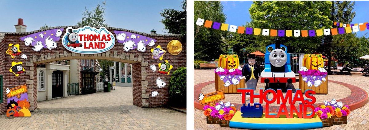 トーマスランド「HALLOWEEN 2025」9月20日(土)よりスタート!!いたずらおばけがトーマスランド内に大集合！ prtimes.jp/main/html/rd/p…