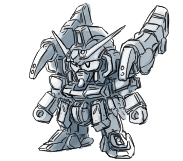 「らくがきSDガンダム」|にーやんのイラスト