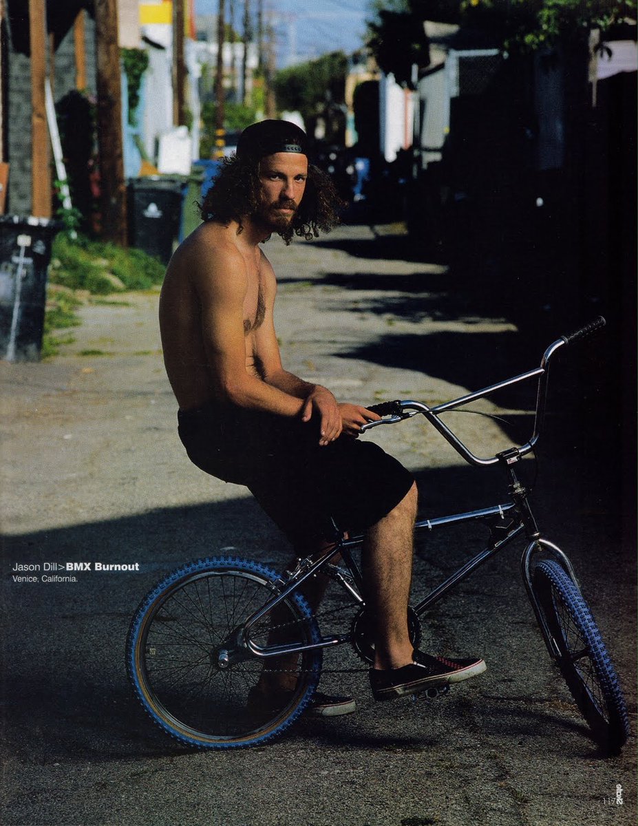 the fa/cult bike calls back to one of the great skate portraits - “jason dill bmx burnout”