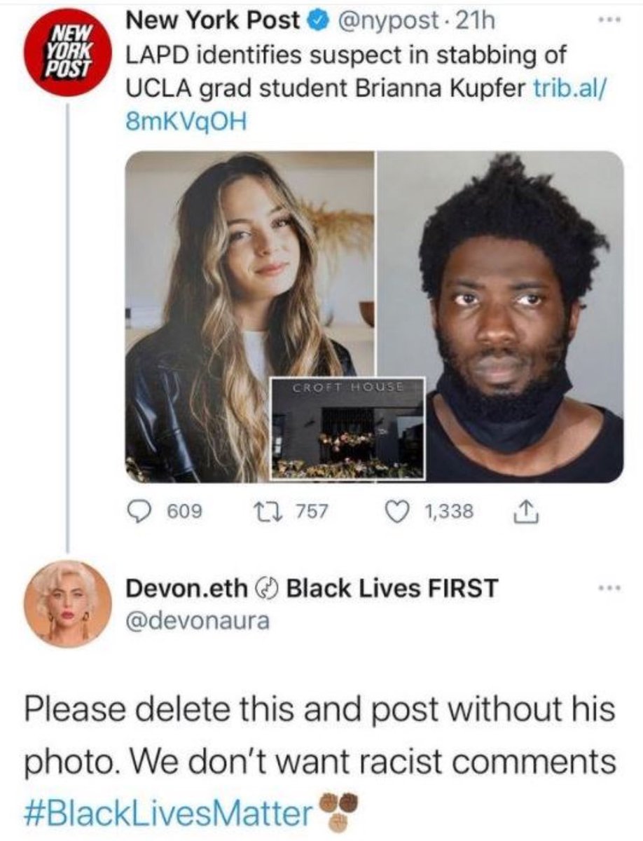 We do want racist comments though