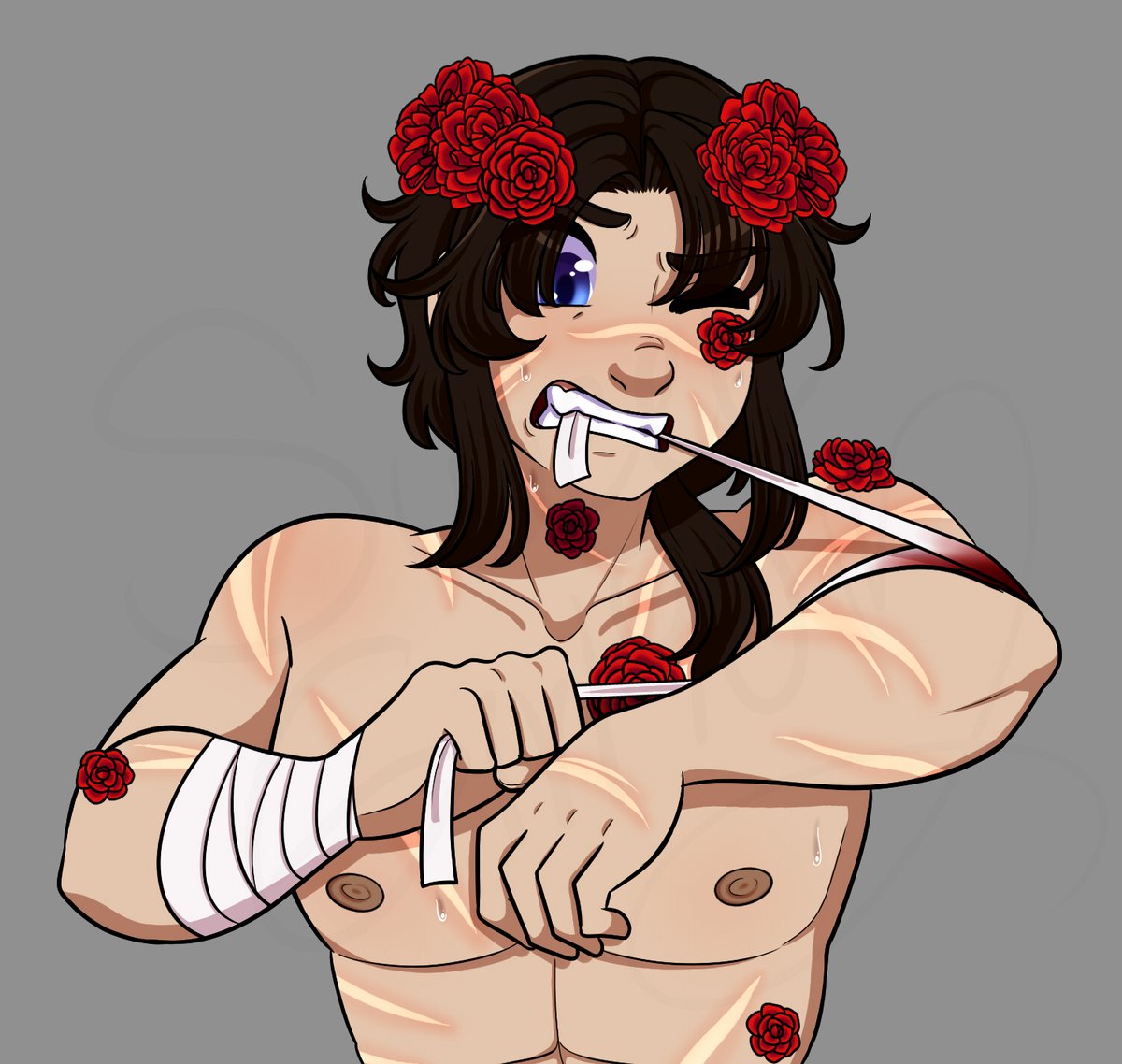 Sweet_Alyssum90's tweet photo. Dibujos de Esolih, porque al pobre casi nunca lo he dibujado :D Es que necesitaba practicar una anatomía un poco más musculosa.
Y pensar que así de peligroso como se ve es un perrito faldero-
Jacinto sigue WOOOH
#JacintosBajoElCrepúsculoAU #JardínDeLotosAU #JDL #JBEC https://t.co/VeO8yE1ieC