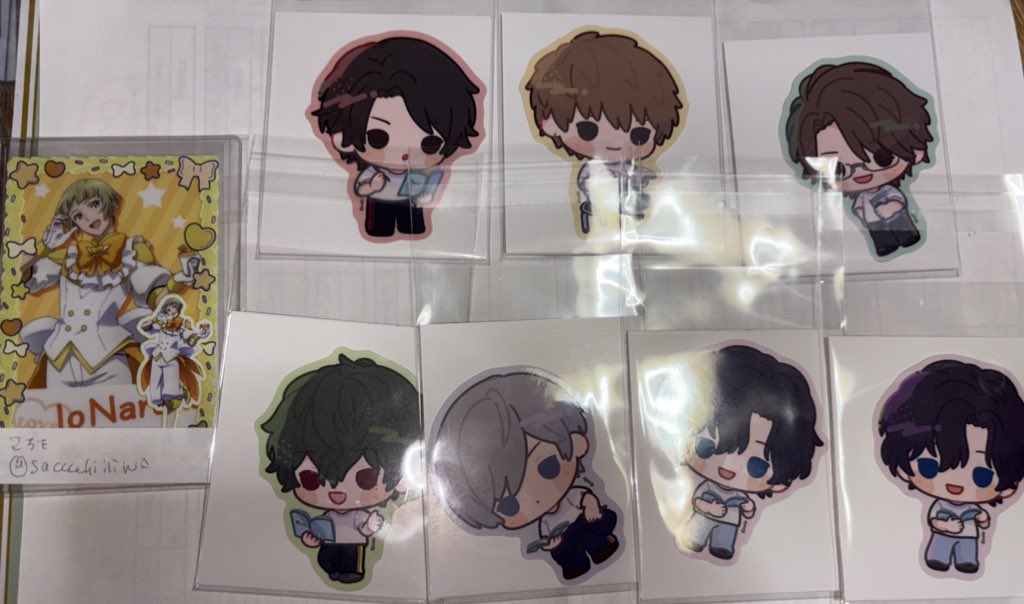 sacccchiiiiwo's tweet photo. スタマイ　スタマイステ　スタマイ舞台
ステッカー交換

出:夏目、今大路、関、槙、京介、宮瀬2

求:泉玲>由井、新堂、九条、大谷、誠
泉玲優先に求めてますが、他でもお気軽にお声掛けください

お手渡しは固定参照、郵送にて https://t.co/apYjayUdIr