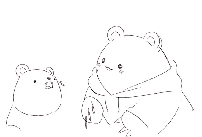 バケモノを生み出す前に描いた可愛いやつ出てきた 