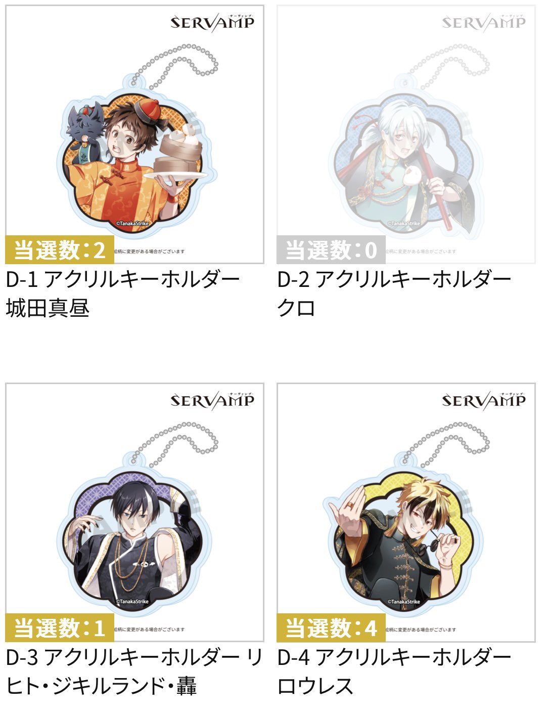 SERVAMP グッズセット　強欲組　原作柄 イグニッションパック ちびゼク☆カワイイパニック！ ｜ Z/X
