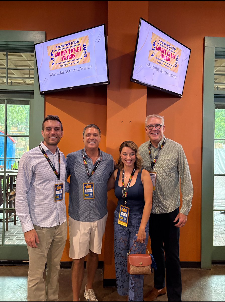 BaynumSolutions's tweet image. The 2025 Golden Ticket Awards were an incredible experience! @amusementtoday set the stage perfectly, from the welcoming venues to the lively social activities, and of course, the much-anticipated ceremony. #GoldenTicketAwards #GoldenTicket2025