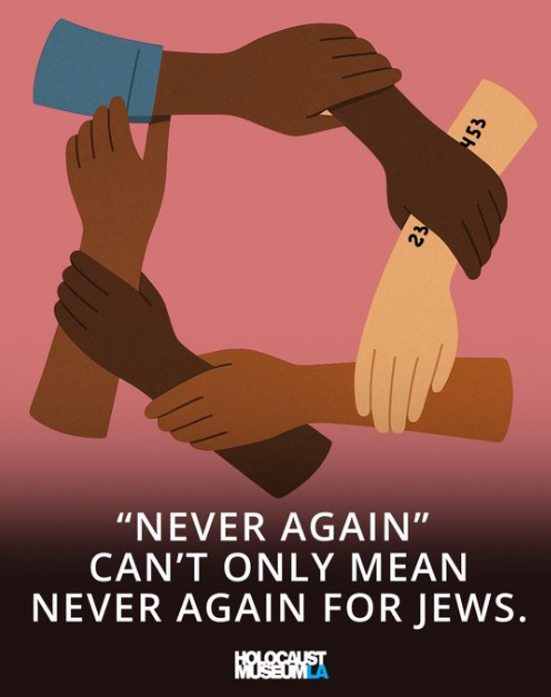 YodysseusX's tweet photo. The founder and key donor of the Holocaust Museum LA was the "fiercely loyal to Israel" Jona Goldrich of Beverly Hills, who in 1947-1948 was a member of the Arab-murdering Palmach unit of David Ben-Gurion's terrorist organization Haganah, and whose real-estate partner, Sol Kest, created an institution dedicated to the appreciation of IDF soldiers, as discussed  below (Goldrich's two daughters, Andrew Clayton and Melinda Goldrich serve as museum board members).

Holocaust I museums should educate the public so “never again” never happens again to any group of people—including to the Palestinian people by Israel over the past two years of the Holocaust II—but, instead, the museums, founded and funded by pro-Israel sources, are manipulated to indoctrinate the public to support zionism and close their doors to today’s genocide. 

As the political scientist Norman Finkelstein, who was born to parents who survived the Holocaust and who wrote The Holocaust Industry (2000), explains:  

          "The irony is that the Nazi Holocaust has now become the main ideological weapon for launching wars of aggression. Every time you want to launch a war of aggression, drag in the Nazi Holocaust. It's the suffering then used as another pretext or excuse to humiliate, degrade, and torture the Palestinians. That's the problem. The suffering comes as a package. It then comes, here is the suffering, now we blow up your house. Here is the suffering, now we take your land. Here is the suffering, now we shoot artillery shells at your villages. It's a package deal with Israel and its American supporters. It's not just suffering. It's suffering, which is then wrapped on the club, and the club is then used to break the skulls of the Palestinians. That's the problem. It's not being used to educate people. It's not being used to enlighten people. It's not being used to make people more moral. Q,. It can be. A. But it's not. It's not. That's the whole point. Of course it can be. But it isn't. The best thing that can ever happen to Israel is if they get rid of these American Jews who are warmongers from Martha's Vineyard, and the warmongers from the Hamptons, and the warmongers from Beverly Hills, and the warmongers from Miami. It's been a disaster for Israel. It's the best thing if they could ever get rid of this American Jewry. It's a curse."
https://t.co/cbRiUTrSm0

2025.09.07, Al Jazeera:

Holocaust Museum LA (Los Angeles Museum of the Holocaust (LAMOTH))—the oldest Holocaust museum in the United States, founded in 2010 by the Polish-Israeli-American Beverly Hills real estate tycoon and "fiercely loyal to Israel" (1986.08.17, Los Angeles Times) Johan Goldrich who in 1947-1948 was a member of the Arab-murdering Palmach unit of David Ben-Gurion's terrorist organization Hanganah, is currently headed by its CEO Beth Kean (a board member of the Council of American Jewish Museums) but closed since June 3, 2025 until June 2026 for construction of its Jona Goldrich Campus that broke ground in November 2023 to expand to almost double its size keep up with the demand for visits from schools—“is facing backlash after deleting an Instagram post that suggested the phrase `never again’ should apply to all people – not just Jews. The post, shared with [Museum’s] 24,200 Instagram followers, read:

          `Never again can’t only mean never again for Jews.’

“The slogan `never again’, long associated with Holocaust remembrance, is also invoked more broadly as a pledge to prevent future genocides. … 

"The Instagram message was initially praised online and interpreted by some as an acknowledgment of Palestinian suffering amid Israel’s war on Gaza, which numerous United Nations experts, scholars and rights groups have described as a genocide. 

"It was later deleted and replaced with a statement on Saturday saying the post had been misinterpreted. `We recently posted an item on social media that was part of a pre-planned campaign intended to promote inclusivity and community that was easily open to misinterpretation by some to be a political statement reflecting the ongoing situation in the Middle East. That was not our intent,’ it said. Holocaust Museum LA also promised to `do better’ and to `ensure that posts in the future are more thoughtfully designed and thoroughly vetted’.

“The museum … quickly faced criticism online after journalist Ryan Grim of Drop Site News reposted a screenshot of the deleted message, writing: `Speechless. No words for this.’

“Yasmine Taeb, a human rights lawyer and progressive strategist, called the museum’s move `absolutely disgusting’, saying that the museum is `cowering under pressure’ from pro-Israel voices. `Countless genocide scholars and human rights organisations have confirmed what Israel is doing in Gaza is textbook definition of genocide,’ Taeb told Al Jazeera. `It’s appalling that a museum established for the purpose of educating the public about genocide and the Holocaust not only refuses to acknowledge the reality of Israel’s actions in Gaza, but (is) removing a social media post that merely stated that ‘never again’ is not intended for just Jews, in order for it to not be interpreted as a response to the genocide in Gaza.’

“The original now-deleted post did not mention Gaza, but it faced a barrage of pro-Israel comments expressing disapproval, including some that called on donors to stop funding the institution.

“By deleting the post and issuing the subsequent statement, the museum sparked accusations of backtracking on a universal anti-genocide principle.

“`We live in a world where the Holocaust Museum has to aploogise and retract for simply appearing to sympathise with Palestinians,’ Palestinian American activist and comedian Amer Zahr told Al Jazeera. `If that does not illustrate the historic dehumanisation that Arab Americans have had to live with, I don’t know what does.’”

“Assal Rad, a researcher with the Arab Center Washington DC, called the controversy `unbelievable’. `Palestinians are so dehumanized that they’re excluded from ‘never again,’ apparently their genocide is the exception,’ Rad wrote on X.

“Political commentator Hasan Piker also slammed the museum’s decision. `A real shame that even a tepid general anti-genocide statement was met with unimaginable resistance from Israel supporters,’ he wrote in a social media post.

“The Holocaust Museum LA did not immediately respond to Al Jazeera’s request for comment.”

https://t.co/7vh0uC5Fg9
https://t.co/UYdzzFnWrN
https://t.co/rWdTxeQGoV

Nota bene:  

1.  Holocaust survivor Jona Goldrich (1927-2016)—the founder and a key donor of the Holocaust Museum LA, who worked and lived in Israel for 11 years, after fleeing Poland with his brother (his parents were killed by the Nazis)—during Mandatory Palestine, was a member of the Arab-murdering Palmach unit of David Ben-Gurion's terrorist organization Haganah, during the period when it was allied, as part of the "Hebrew Resistance Movement", with the other two terrorist organizations, Menachem Begin's Irgun and Yitzhak Shamir's Lehi / Stern Gang (both publicly condemned by Albert Einstein and Hannah Arendt), in a violent uprising against British occupation, including the July 1946 bombing of the King David Hotel. 

As Goldrich recounted on August 28, 2015 (less than one year before his death on June 26, 2016): 

"I joined a liberation unit of the Pachmach of the Haganah in 1947. … I was there until Israel became a state, with that unit. We were fighting behind the lines, the Arabs. … [While I was with the Pachmach,] we used to catch … important arabs as hostage for exchange for jews, and some of them we used to kill. We did important people, leaders, we used to go behind the lines and shoot them and things like that.  It was a special unit. 26 people. … They taught me how to use machine guns and everything that had to do with guns. ,.. Q. Did you have fun in Israel? A. Yeah. Q. Did you do anything for fun. A. Yeah. … Especially when I was in this unit, we were considered heroes so we used to go out at night … dating girls. ... Israel is very important to me, make sure that [trails off or cut] ... The most important thing that has priority for me is keeping up Jewish education. I'm always worried that some day, through assimilation, the Jewish people will disappear."

https://t.co/3YdGGoVpOw
https://t.co/FPuosENoyU
https://t.co/95VFvmMEHK
https://t.co/IITFoCgzOY

"On 20 May 1947 [the Palmach] blew up a coffee house in Fajja ... On 18 December 1947, in an operation approved by Palmach commander Yigal Allon, several houses were blown up in al-Khisas, near the Lebanese border; a dozen civilians were killed. On 31 December 1947 170 men from the Palmach launched an attack on Balad al-Sheikh, Haifa .... Several dozen houses were destroyed and 60-70 villagers were killed. Around Jaffa, Palmach units destroyed houses in Yazur and Salama. An order dated 3 January 1948 said `The aim is ... to attack northern part of the village of Salama ... to cause deaths, to blow up houses and to burn everything possible.' In the Upper Galilee, the Palmach's third Battalion commanded by Moshe Kelman, attacked Sa'sa', 15 February, and blew up ten houses, killing 11 villagers. Further north, they raided al-Husayniyya, 16 March 1948, in retaliation for a land mine, they blew up five houses and killed `30 Arab adults'. In the Northern Negev, 4 April 1948, a Palmach unit in two armoured cars destroyed `nine bedouin lay-bys and one mud hut' ... On 20 February 1948 the Palmach launched an operation in Caesarea, North of Tel Aviv, in which they demolished 30 houses, six were left standing due to lack of explosives. ... With the activation of Plan D and its sub-operations Palmach units were used to demolish villages with the objective of preventing them being used by Palestinian irregulars or the Arab Liberation Army (ALA) as bases. ... Following the attempt to clear the road to Jerusalem, Palmach units [in Operation Machschon] `more or less systematically leveled the villages of al-Qastal, Qalinya, Khuda and largely or partly destroyed Beit Surik, Biddu, Shu'fat, Beit Iksa, Beit Mahsir and Sheikh Jarrah (Jerusalem)'. On 9 April a Palmach unit with mortars took part in the Irgun attack on Deir Yassin. ... Between 8 and 14 April, ten villages came under Palmach's control. Within two weeks they were leveled. [In Operation Yiftach], [o]n 2 May, the Palmach 3rd Battalion, commanded by Moshe Kelman, attacked Ein al-Zeitun with a Davidka, two 3-inch mortars and eight 2-inch mortars. During the following two days Palmach sappers blew up and burned all the houses. In the aftermath of the capture of this village Battalion Commander Kelman ordered the execution of seventy prisoners. On 6 May the Palmach launched an attack on Safad. It failed to capture the citadel and the Palmach had to withdraw. The defenders offered a cease-fire, which Allon refused. A second attack was launched on 9 May. This was preceded by a `massive concentrated barrage' using mortars and Davidkas. The empty Arab quarter of Safad was occupied on 11 May. Between 12,000 and 15,000 refugees had been created. ... In May 1948 the Palmach had 2,200 permanently mobilised members. A different source puts the size of the Palmach as 3,000 at the end of November 1947, and, following the mobilization of 3,000 reserves, five battalions were formed by May 1948, consisting of 5,000 fighters of whom 1,200 were women. Palmach units took a major part in the 1948 Arab–Israeli War. At the beginning of the war, Palmach units were responsible for holding Jewish settlements (such as Gush Etzion, Kfar Darom and Revivim) against Arab militias. Although inferior in numbers and arms, Palmach soldiers held out long enough to allow the Haganah to mobilise the Jewish population and prepare for war. ... After the establishment of the Israeli army, the Palmach was reorganised into three IDF brigades—the Negev Brigade, the Yiftach Brigade, and the Harel Brigade. ... Ha-Machlaka Ha-Aravit: the Arab Platoon performed covert operations and espionage missions against Arab militias, which frequently attacked Jewish settlements. It was the base for the Israeli Defense Forces's and the Israeli Border Police's Mista'arvim units. ... The Palmach Museum, located on Chaim Levanon Street in Tel Aviv, near the Eretz Israel Museum, explores the Palmach legacy through the stories of individuals and groups. Visitors to the museum join the group of young Palmach recruits from its establishment, and advanced through the story of the Palmach until the end of the 1948 Arab-Israeli War." 
https://t.co/28PZdETX4i

https://t.co/e3y02xjWGs
https://t.co/qKv989eeMv
https://t.co/5V4XUbiz9Y
https://t.co/hVplnmMZLg
https://t.co/lV5X8GuOW6
https://t.co/zUCT97g8BT
https://t.co/QWHMNAPPNP

2.  Goldrich's real estate partner, Sol Kest (another Holocaust survivor but from Czechoslovakia), founded with his wife "The Sol and Clara Kest Center for Soldiers" located in Jerusalem (which it celebrates as "the entire city of Jerusalem [r]eunited during the Six Day War" and dedicated to showing appreciation to the IDF's soldiers. 
https://t.co/a1moGWadFP

3.  The Holocaust Museum LA spreads through California's schools a definition of anti-semitism that includes criticism of Israel:

"In the realm of education on antisemitism, Holocaust Museum LA uses primary source materials and student worksheets to define and contextualize antisemitism before, during, and after the Holocaust. The museum encourages students, police officers, attorneys, and other professionals to analyze various primary sources to help them develop the necessary tools to identify and understand continuous anti-Jewish tropes, providing the ability to recognize and combat antisemitism. ... At the state level, [Jordana Gessler, who is the Vice President of Education and Exhibits] Gessler is involved with the California Teachers Collaborative for Holocaust and Genocide Education (California Collaborative), joining her colleagues in Sacramento last spring to advocate for the Collaborative’s goal of securing the funding to train more than 8,500 teachers and educate more than 1 million California students by 2027 about what happens when bias goes unchecked. Indeed, in mid-September, California Governor Gavin Newsom proceeded to sign and pass California’s 2023-24 budget, which includes $1.5 million in renewed funding for the California Collaborative."
https://t.co/pXs7D412Oh

4.  ICAN is working to use holocaust remembrance in the schools to spread zionism and unconditional support of Israel, even to the point of displaying the Israeli flag, as exemplified by the recent decision by the school board of Beverly Hills in LA.
https://t.co/v3Hq0wGJ9a

See:
https://t.co/BuOMrSltky (redefining antisemitism to include criticism of Israel and antizionism)

5.  The International Holocaust Remembrance Alliance (IHRA) "working", "non-binding" definition of anti-semitism, adopted in 2016, conflates Judaism and Zionism by including criticism of Israel, thereby using Jews and victims of the Holocaust as political human-shields for Israel's unlawful policies. 

The definition itself states: "Antisemitism is a certain perception of Jews, which may be expressed as hatred toward Jews. Rhetorical and physical manifestations of antisemitism are directed toward Jewish or non-Jewish individuals and/or their property, toward Jewish community institutions and religious facilities."

In 2018, two years after the IHRA's definition of 2016, Israel's Knesset (its parliament) declared itself a "Jewish state" even though no more than 41% of the population of Israel is Jewish, i.e., a follower of Judaism, and even though Israel was founded as a secular state by atheist and/or non-religious zionists from Europe, e.g., Theodor Herzl, David Ben-Gurion, and Ze'ev Jabotinsky and his assistant Benzion Netanyahu (the Prime Minister's father).

The examples to flesh out the definition states "Manifestations [of anti-semitism] might include the targeting of the state of Israel, conceived as a Jewish collectivity. However, criticism of Israel similar to that leveled against any other country cannot be regarded as antisemitic."

Specifically, the IHRA's handbook to clarify the definition, labels the "question[ing of ] Israel's right to exist" as anti-semitic because, according to the IHRA, this is a "the application of a double-standard approach to the actions of the country" because "it is rear to hear critics call into question other countries' right to exist, on account of their policies" (Handbook, p. 15, Example 8), even though on July 2024 the Knesset declared its opposition to the creation of the State of Palestine, de facto declaring that Palestine has no right to exist. 

The IHRA's handbook gives another example of anti-semitism as "Drawing comparisons of contemporary Israeli policy to that of the Nazis", calling it a form of "perpetrator-victim reversal" because "the victims of the Holocaust, i.e. [sic, given their were many other minority victims], Jews, are now portrayed as Nazi-like perpetrators of mass atrocities and genocide. ... The purpose of such forms of antisemitism is to suggest that Israel, Israelis or Jews must be stopped by force, just as were the Nazis. Sometimes this mechanism is accompanied with a call for violation against Israel." (Handbook, p. 16, Example 10.) But, the IHRA does not explain why this comparison is anti-semitic, especially given the fact that Israel's policies look like the Nazis' policies, as explained by, among others, Professor John Mearsheimer.  
https://t.co/9C0U9lEPoh
https://t.co/lUBqhKm6WZ
https://t.co/sTRpQn0tsF
https://t.co/4OnsBDnxye
https://t.co/4N5e4MU7QE

The IHRA's handbook gives another example as "Blaming Jews or Jewish communities for the actions of the state of Israel" "because it assumes that Jews are responsible for the actions of a sovereign country and that Jewish people are homogeneous. This expression of antisemitism may intersect with other antisemitic references. It may be accompanied by hostility toward and physical attacks on Jews or Jewish institutions during periods of Middle East tension." (Handbook, p. 17, Example 11.) But, Israel itself says attacks against Israel are attacks against Jews, conflating criticism against Israel as criticism of Jews. So, the IHRA definition allows Israel to use Jews as political human-shields to defend Israel's unlawful occupation, apartheid regime, theft of real and personal property, hostage-taking in the form of prisoners detained without trial, war crimes, crimes against humanity, genocide, starvation as a weapon, and ethnic cleansing.

Yet another example of anti-semitism given by the IHRA is "Accusing Jewish citizens of being more loyal to Israel, or to the alleged priorities of Jews worldwide, than to the interests of their own nations", regardless of whether or not such a Jewish citizen is more loyal to Israel than the United States, especially in light of Trump's Department of Homeland Security's recent demand that citizens must have complete allegiance to the United States of America. “`There is no room in this country for hyphenated Americanism ... Americanism is a matter of the spirit and of the soul. Our allegiance must be purely to the United States. We must unsparingly condemn any man who holds any other allegiance.'” (2025.08.05, X, Homeland Security, quoting US President Theodore Roosevelt (not to be confused with the atheist Theodor Herzl, the leading zionist mastermind of the state of Israel).)

Another example demonstrating the false equivalence between anti-semitism and anti-zionism is that the IHRA gives as an example of anti-semitism as "[d]enying the Jewish people their right to self-determination, e.g., by claiming that the existence of a State of Israel is a racist endeavor" regardless of whether or not Jews have such a right of self-determination. In other words, the IHRA uses anti-semitism as a shield against the questioning of Israel's right to exist.

Another feature of the IHRA's definition is that it assumes or perhaps demands we presume Israel to be a "democratic nation" despite its apartheid regime, given that another example given by the IHRA of antisemitims is "[a]pplying double standards by requiring of it a behavior not expected or demanded of any other democratic nation."

https://t.co/SEZ5HXLeeN

https://t.co/HyHbOdhlru
https://t.co/lj4UOcaJGA
https://t.co/XGQ0tz1bSm
https://t.co/xbhR8QZFjW

https://t.co/fPbQWSBEBl
https://t.co/VMvNmOl1xY

6.  Holocaust remembrance is supposed to educate the public so another holocaust does not befall any other group of people anywhere in the world. 

The UNGA Resolution on the "Holocaust Remembrance" of 2005 states:  whereas "[t]he Universal Declaration of Human Rights [p]roclaims that everyone is entitled to all the rights and freedoms set forth therein, without distinction of any kind, such as race, religion or other status"; article 3 of [which] states that everyone has the right to life, liberty and security of person"; "the Convention on the Prevention and Punishment of the Crime of Genocide [not limited to the genocide of Jews] [w]as adopted in order to avoid repetition of genocides such as those committed by the Nazi regime"; "the Holocaust, which resulted in the murder of one third of the Jewish people, along with countless members of other minorities, "will forever be a warning to all people of the dangers of hatred, bigotry, racism and prejudice"; therefore, the United Nations General Assembly "[u]rges Member States to develop educational programmes that will inculcate future generations with the lessons of the Holocaust in order to help to prevent future acts of genocide, and in this context commends the Task Force for International Cooperation on Holocaust Education, Remembrance and Research" and "[c]ondemns without reserve all manifestations of religious intolerance, incitement, harassment or violence against persons or communities based on ethnic origin or religious belief, wherever they occur"
https://t.co/0WHnNsQm7E

https://t.co/BbDIBmoJY4
https://t.co/AC4hMYoR55
https://t.co/8BVWsixS4O
https://t.co/eIxXB5uB0E
https://t.co/1hWu0uWcm8
https://t.co/gbIJWiwAIW

7.  Israel uses Holocaust remembrance to manipulate the public into supporting Israel, using the memories of Holocaust victims and the trauma of Holocaust survivors as political human-shields against its unlawful policies, including its unlawful occupation, apartheid, war crimes, genocide, starvation as a weapon beyond the point of famine, and ethnic cleansing.
https://t.co/spOLOQdmwF
https://t.co/aTlrlPPLLC

8.  Not all Holocaust survivors support Israel:
https://t.co/RTLfdR28SS
https://t.co/KXAwrmxnYA

9.  Nor do all Jews. As Steve Bannon said:  

"THE NUMBER ONE ENEMY TO THE PEOPLE OF ISRAEL ARE AMERICAN JEWS THAT DO NOT SUPPORT ISRAEL AND DO NOT SUPPORT MAGA"

https://t.co/KAgXQRApee

10.  Former US President Ronald Reagan was not afraid to call out Israel's bombing of Beirut as a "holocaust":
https://t.co/OgBMgthZV6