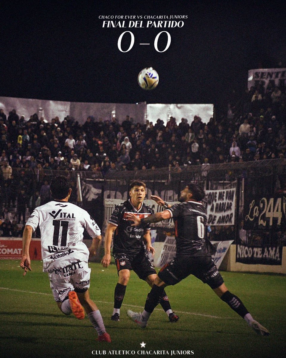 ChacaOficial's tweet image. #JuegaChaca 🇾🇪 | ⏱ ¡Finalizó el partido!

#ChacoForEver 0-0 #Chacarita 

#ElOrgulloDeSerFunebrero🎩