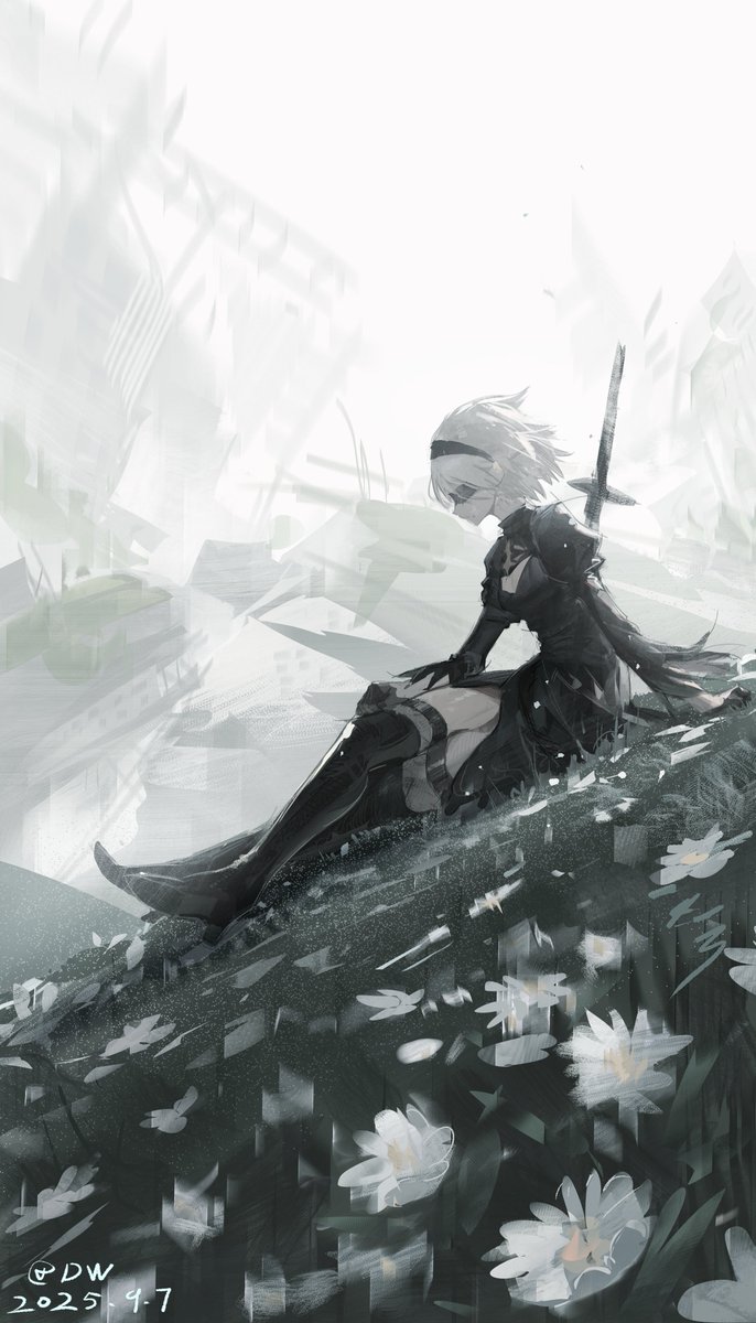 Inkflower61's tweet image. #NieR #NieRAutomata 
日绘7