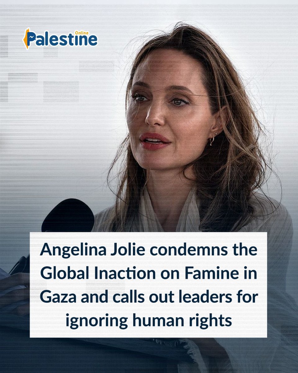 Angelina Jolie condemned Israel's assault on Gaza, sharing UN data and warning that global inaction sets dangerous precedents for civilians everywhere.